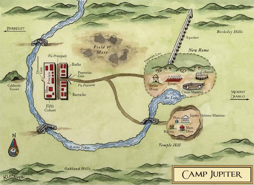 Map of Camp Half Blood Notebook